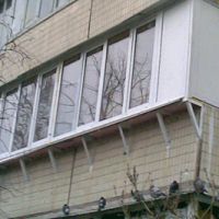 Вынос балкона по подоконнику 