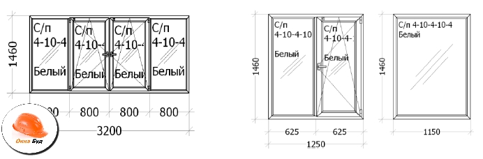 Остекление балконов 1 строительная секция 3 секция 3